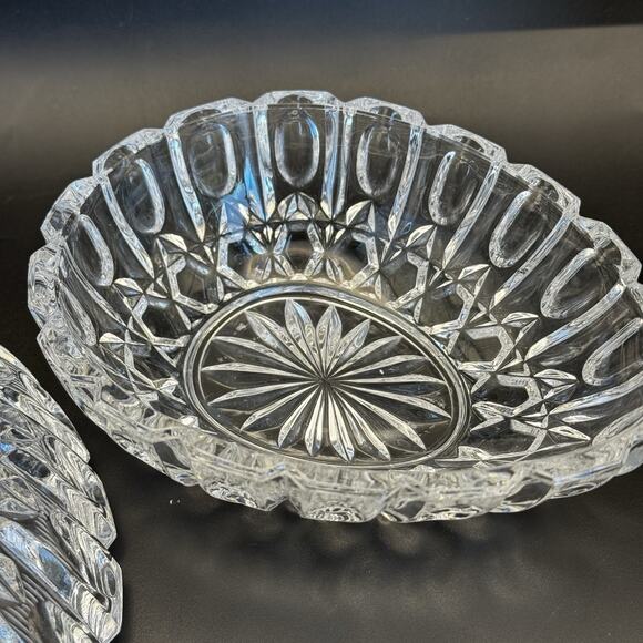 Vintage Gorham Full Lead Crystal Chantilly Egg Candy Dish Trinket bowl - Picture 3 of 9